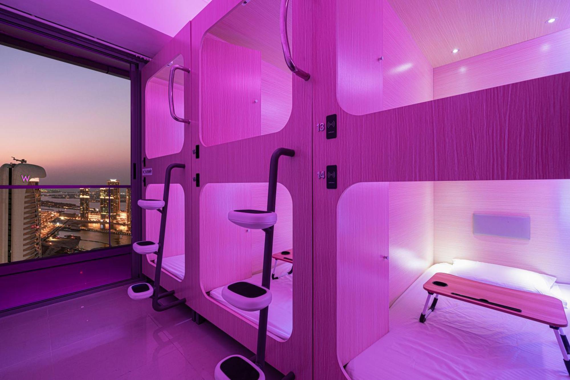 Auberge de jeunesse Capsule Experience Duplex - Panoramic Sea View - Nowmade La Marina à Dubaï Extérieur photo